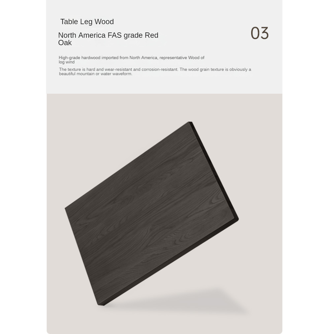 Black Walnut, Teak Solid Wood Round Coffee Table Italian Light Luxury.