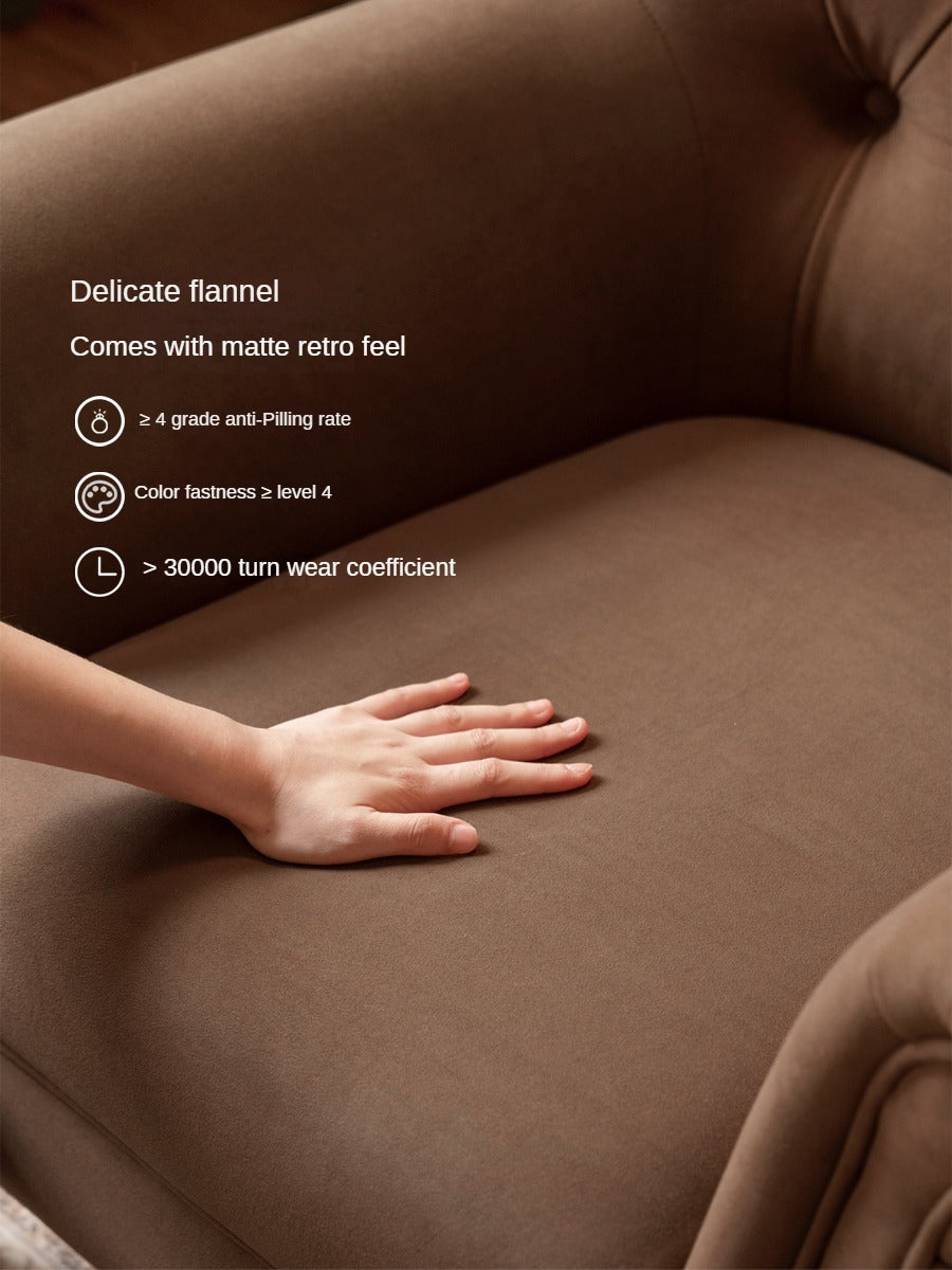 Fabric Sofa American Retro Chair.