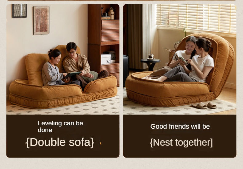 Fabric lazy sofa Adjustable Floor – 6 Recline Positions