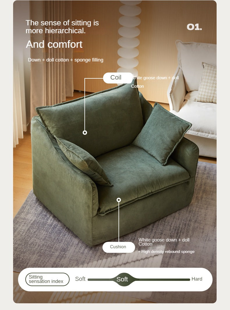 Fabric Sofa armChair corduroy