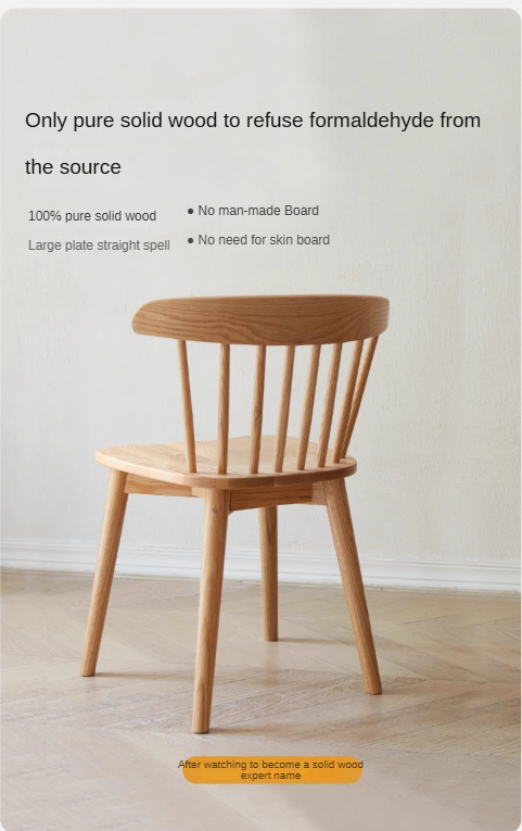 Oak Solid Wood 4 pcs set-Windsor Chair
