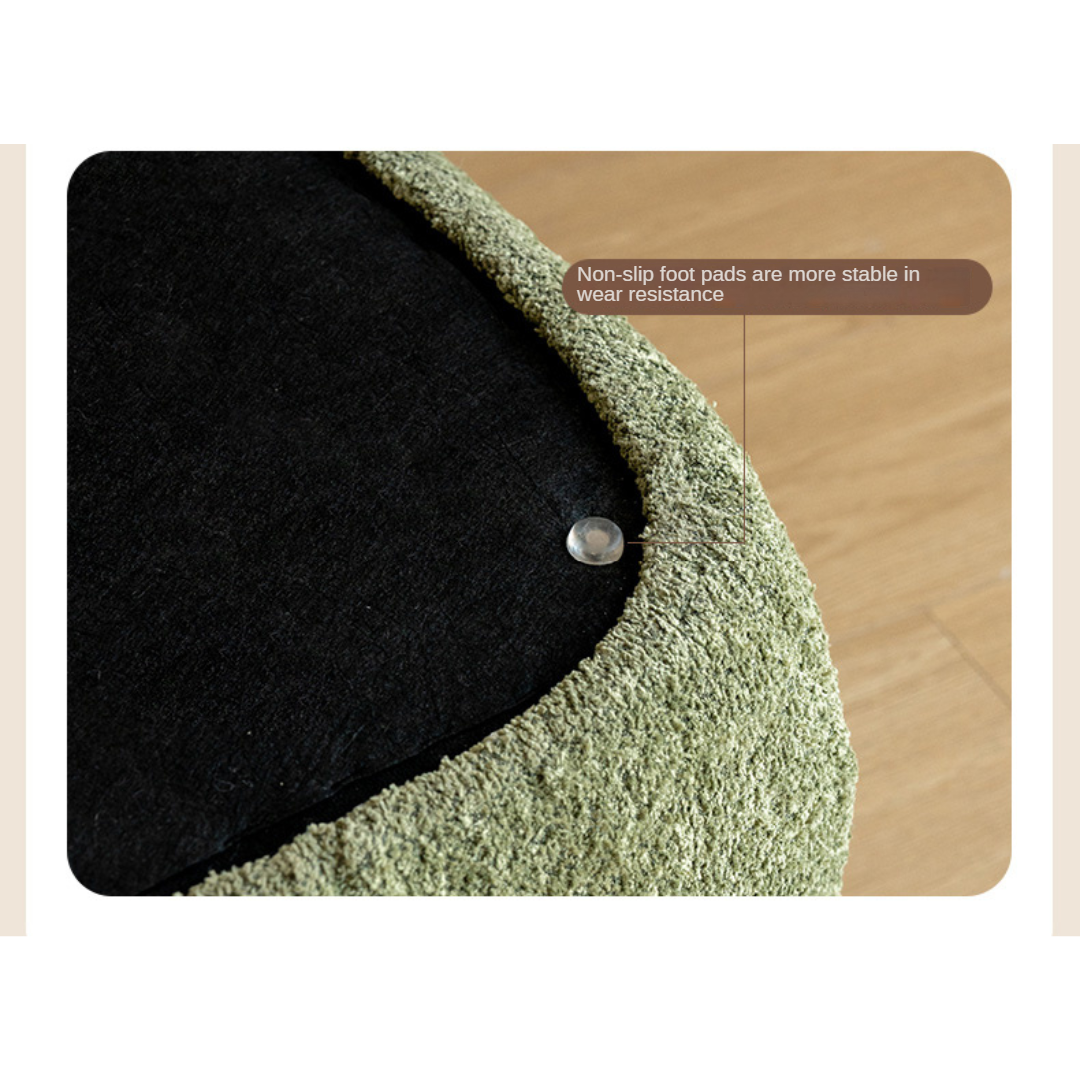 Fabric Seat Modern Footstool Pouf