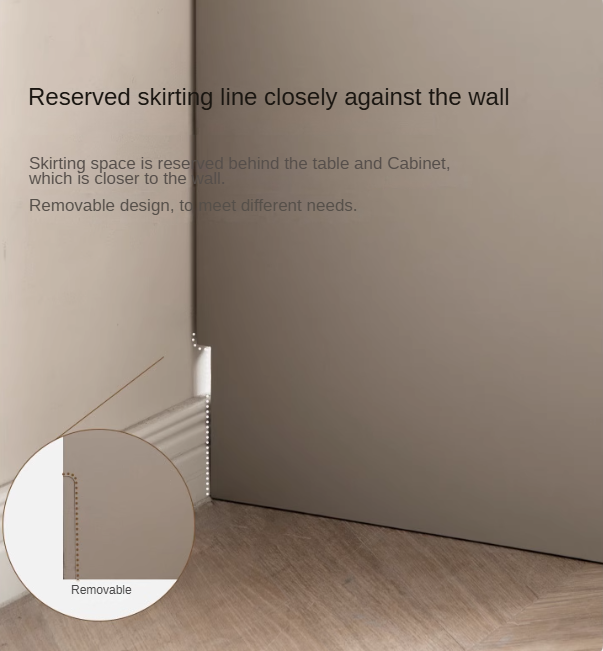 Poplar, Oak Solid Wood Telescopic Vanity Table Three Drawers.