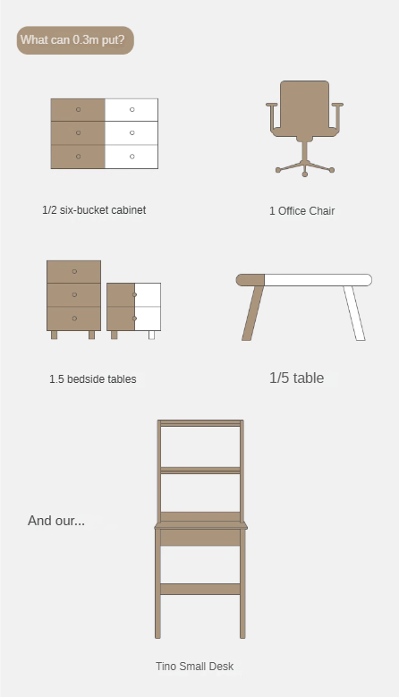 Poplar Solid Wood Office Desk, Small Dressing Table Slate Top.