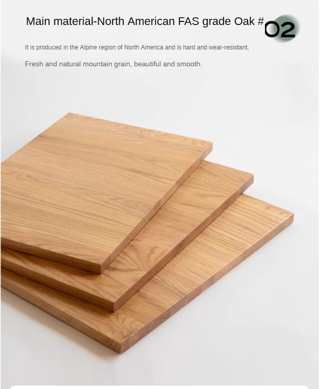 Oak Solid Wood, Solid RubberWood Dressing Table Mirror LED Touch Light.
