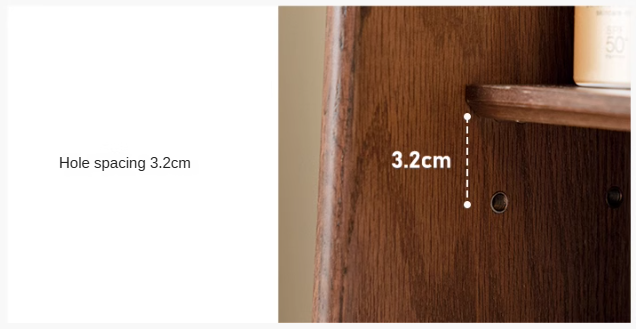 Oak Solid Wood Nordic Vanity Table.