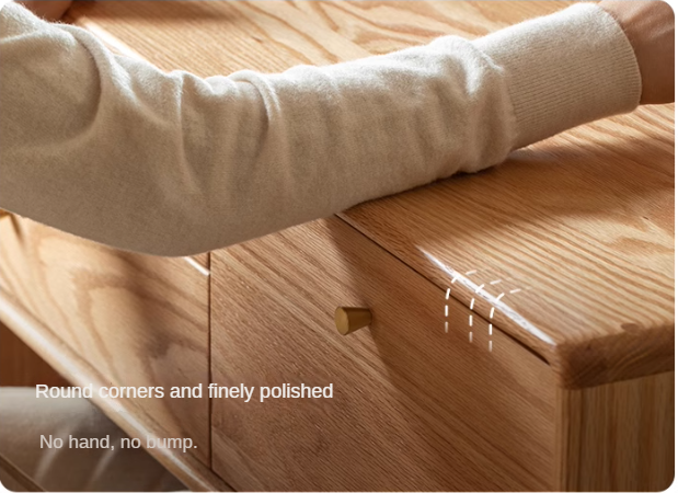 Oak, Ash Solid Wood Vanity Table Lighted Makeup Mirror.