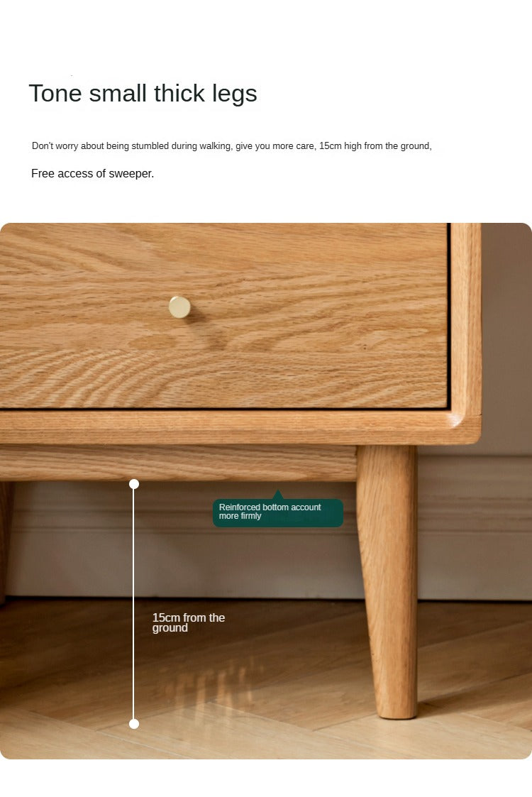 Beech, Oak, Ash solid wood Nightstand