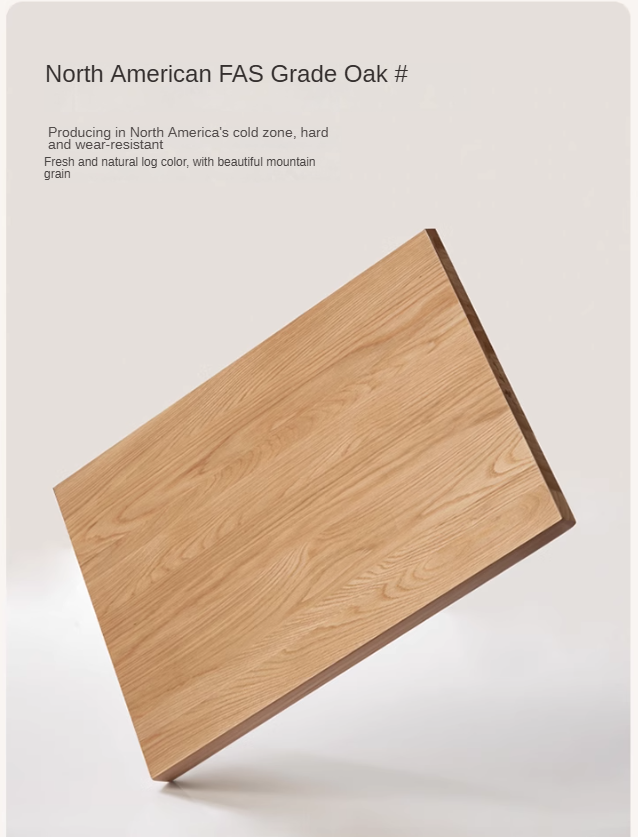 Oak Solid Wood, Solid RubberWood Nightstand