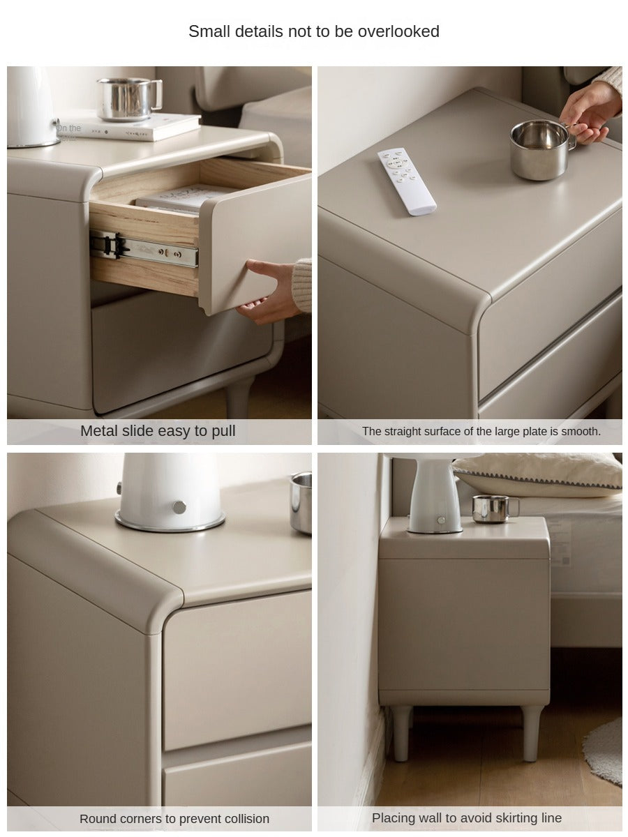 Tulipwood Solid Wood Nightstand Light Luxury.