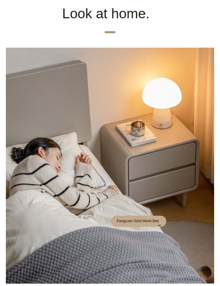 Tulipwood Solid Wood Nightstand Light Luxury.