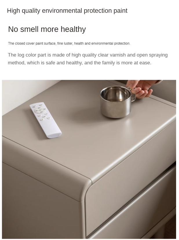 Tulipwood Solid Wood Nightstand Light Luxury.