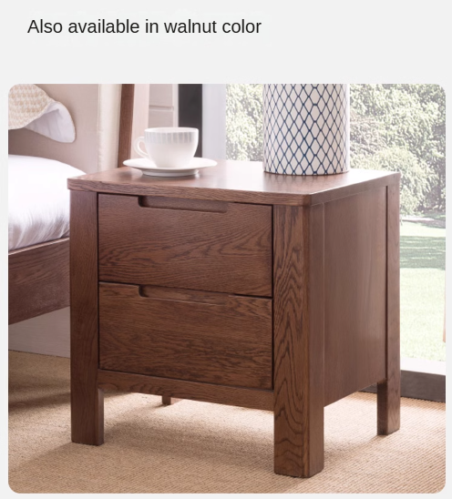 Oak Solid Wood Nightstand