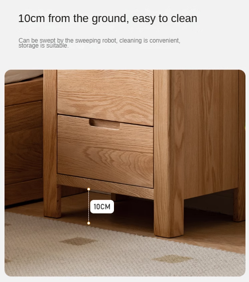 Oak Solid Wood Nightstand