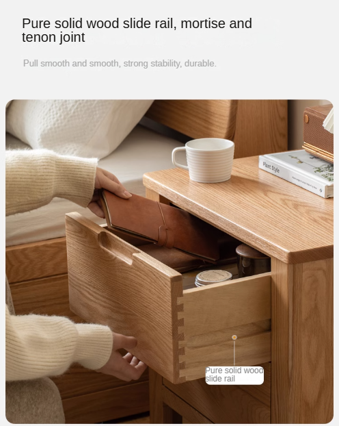 Oak Solid Wood Nightstand
