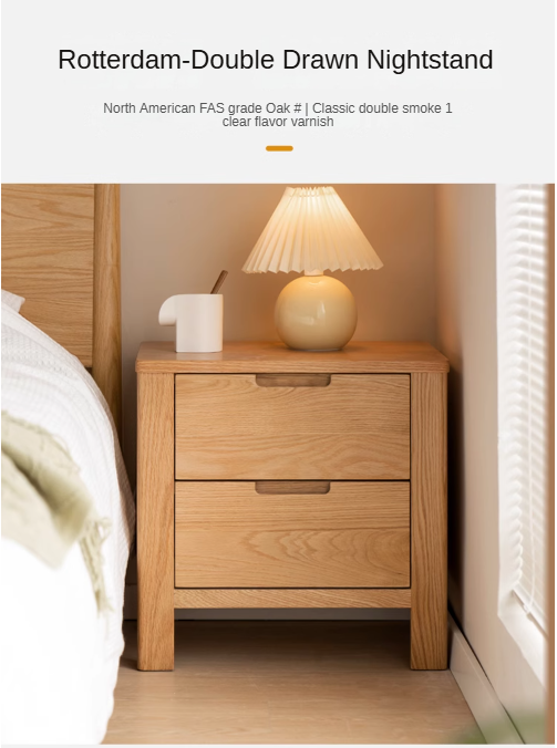 Oak Solid Wood Nightstand