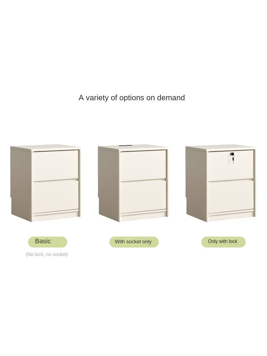 Solid Rubberwood Nightstand.