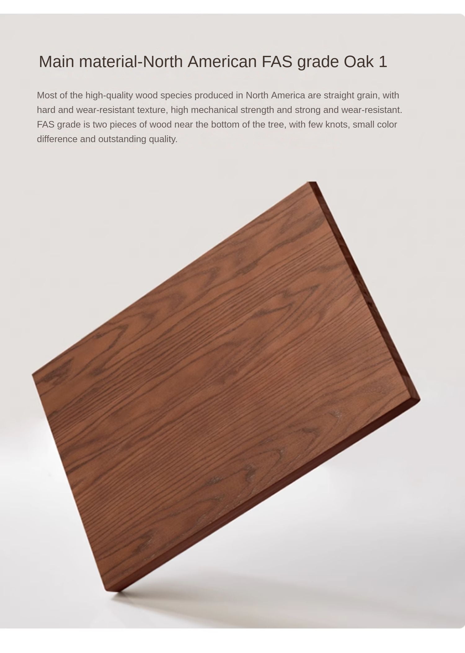 Black Walnut, Oak, South American Walnut Solid Wood Nightstand.