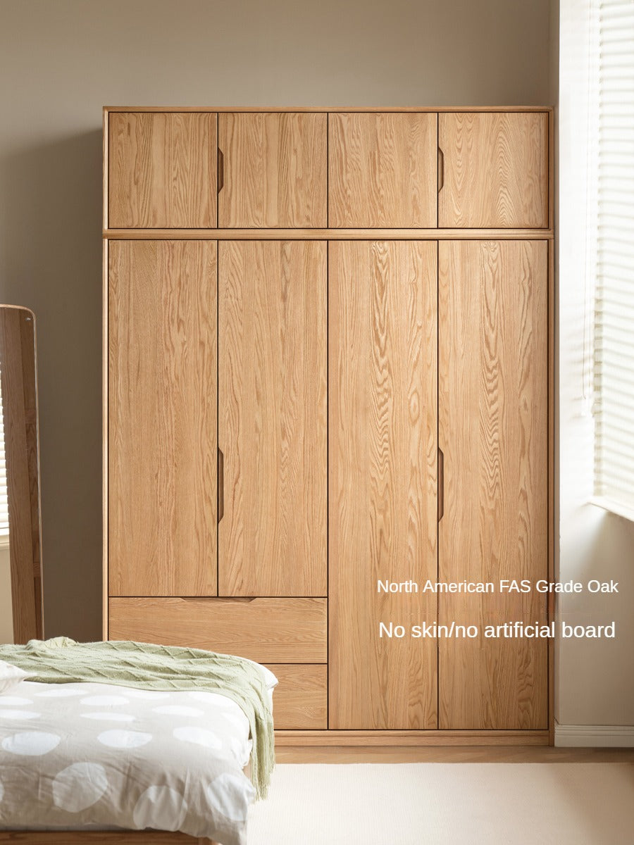 Oak, Ash Solid Wood Wardrobe.