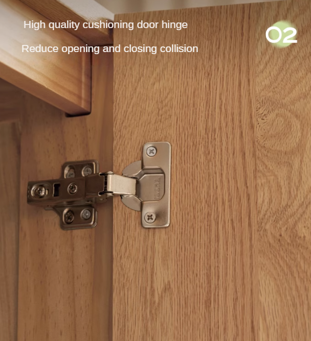 Oak Solid Wood Nordic Wardrobe.