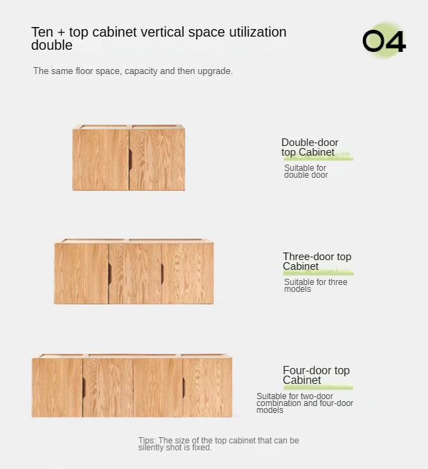 Oak Solid Wood Nordic Wardrobe.