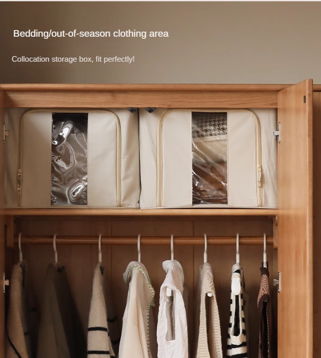 Сherry Solid Wood Exquisite Wardrobe.
