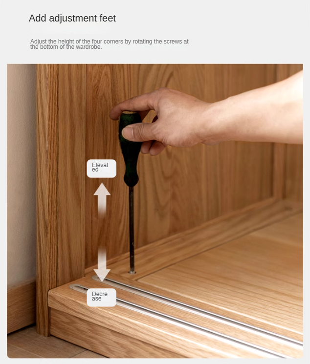 Oak, Ash Solid Wood Wardrobe Sliding Door.