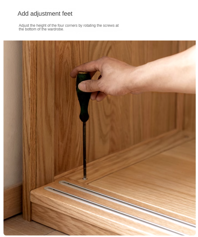 Black Walnut, Sandalwood Sliding Door Wardrobe.