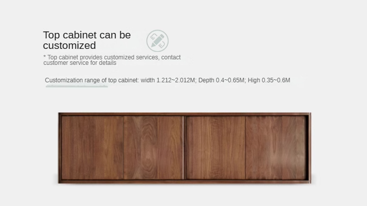 Black Walnut, Sandalwood Sliding Door Wardrobe.