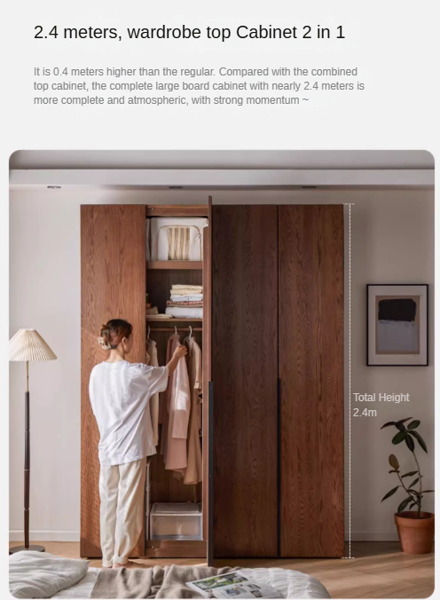 Oak Solid Wood Wardrobe.