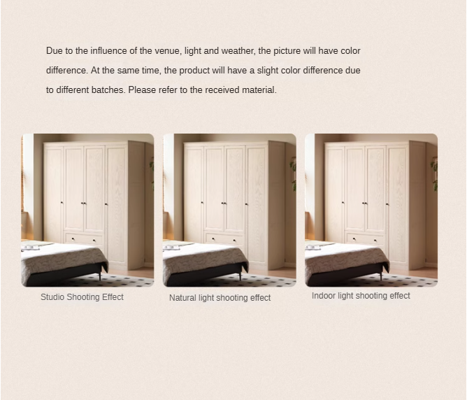 Oak Solid Wood American Style Wardrobe.