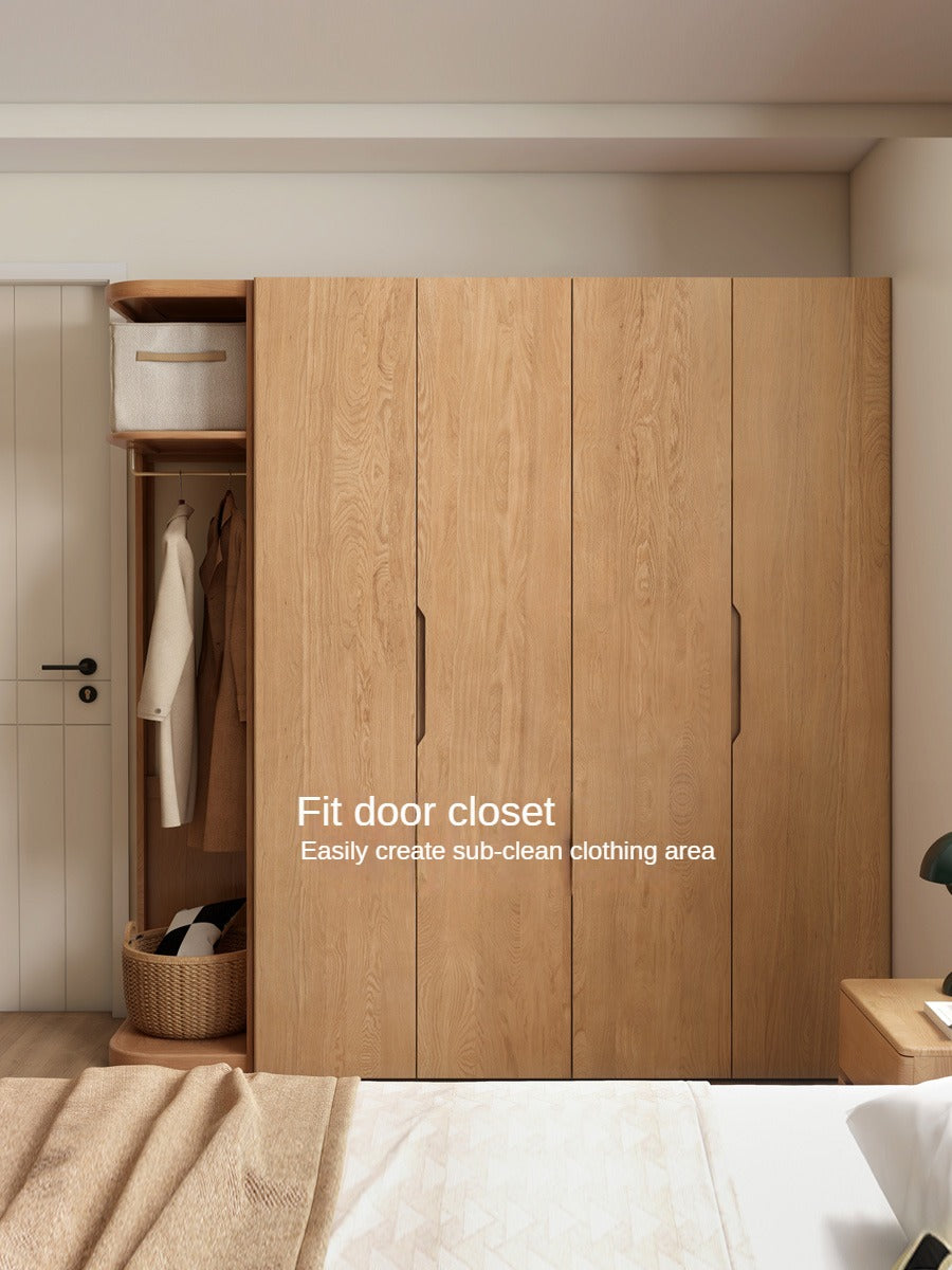 Oak, Cherry Solid Wood Corner Triangle Cabinet Corner Wardrobe.