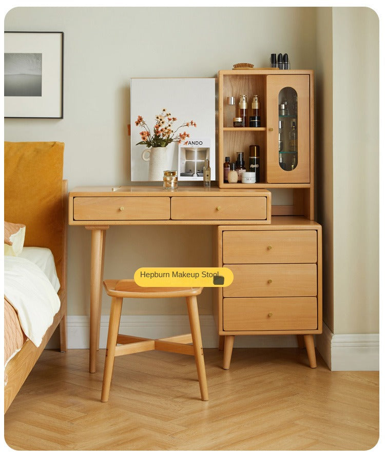 Beech Solid Wood Modern Dressing Table.