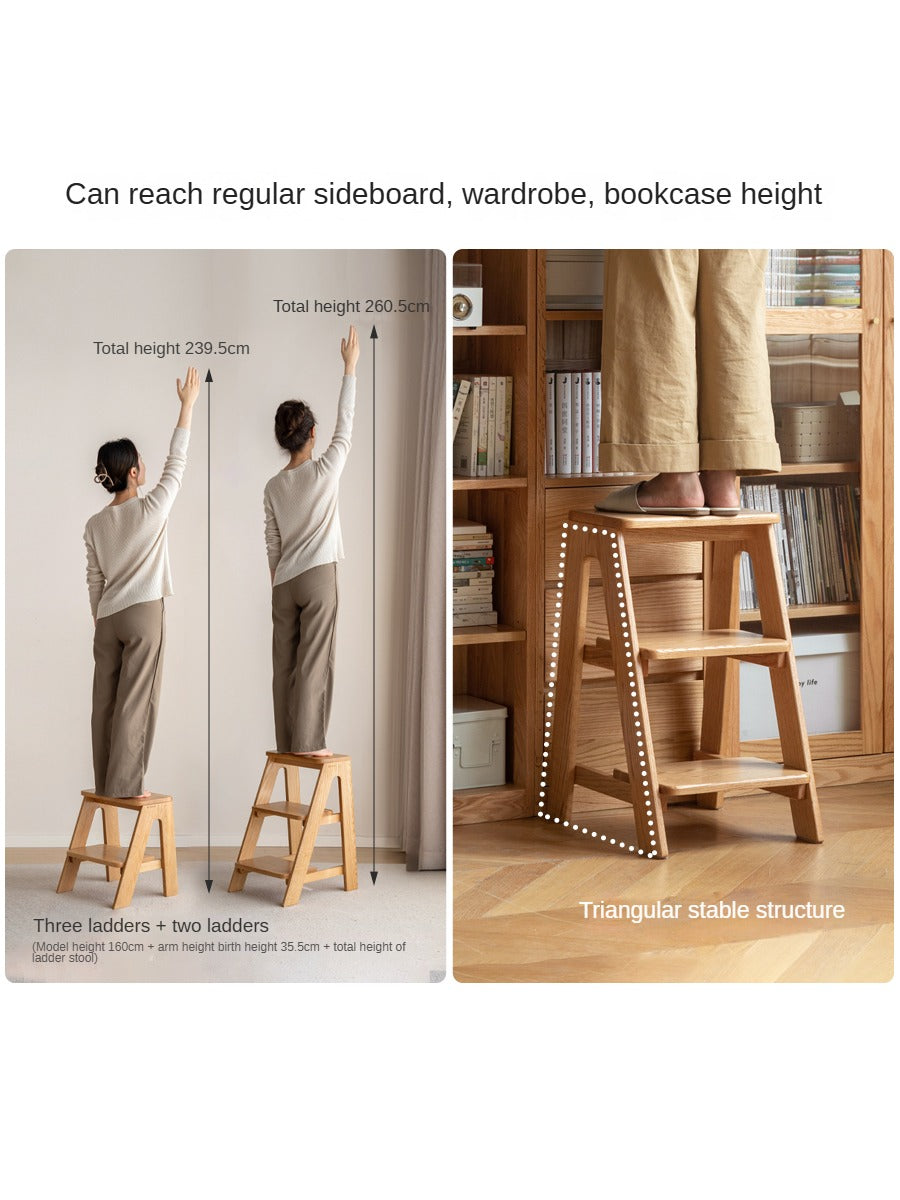 Oak Solid Wood Step Stool