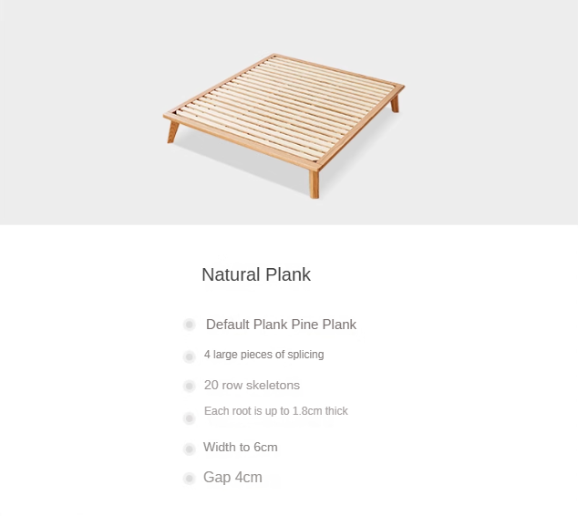 Oak Solid Wood Bed