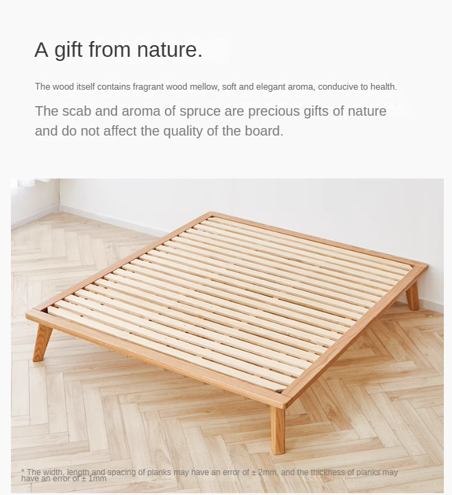 Oak Solid Wood Bed