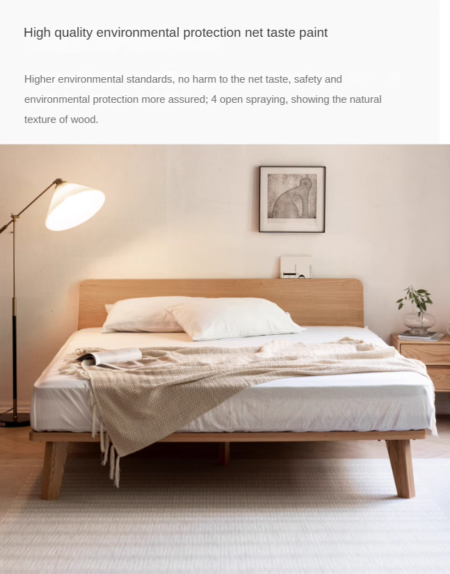Oak Solid Wood Bed