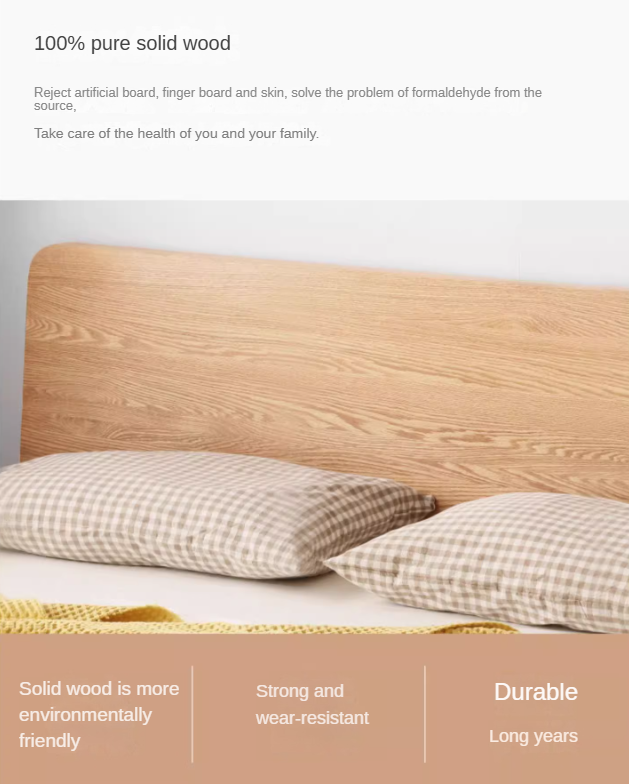 Oak Solid Wood Bed