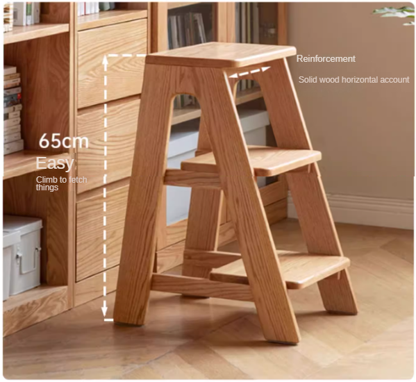 Oak Solid Wood Step Stool