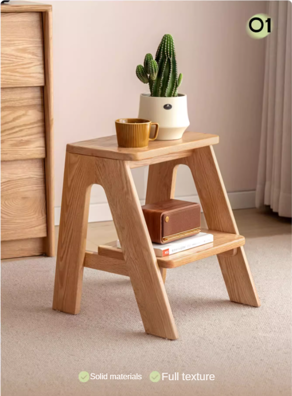 Oak Solid Wood Step Stool