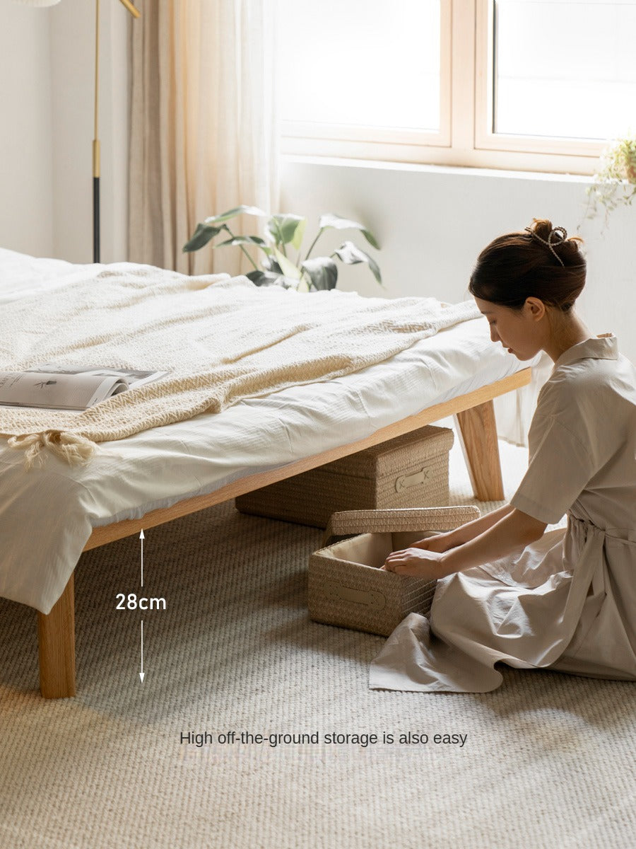 Oak Solid Wood Bed