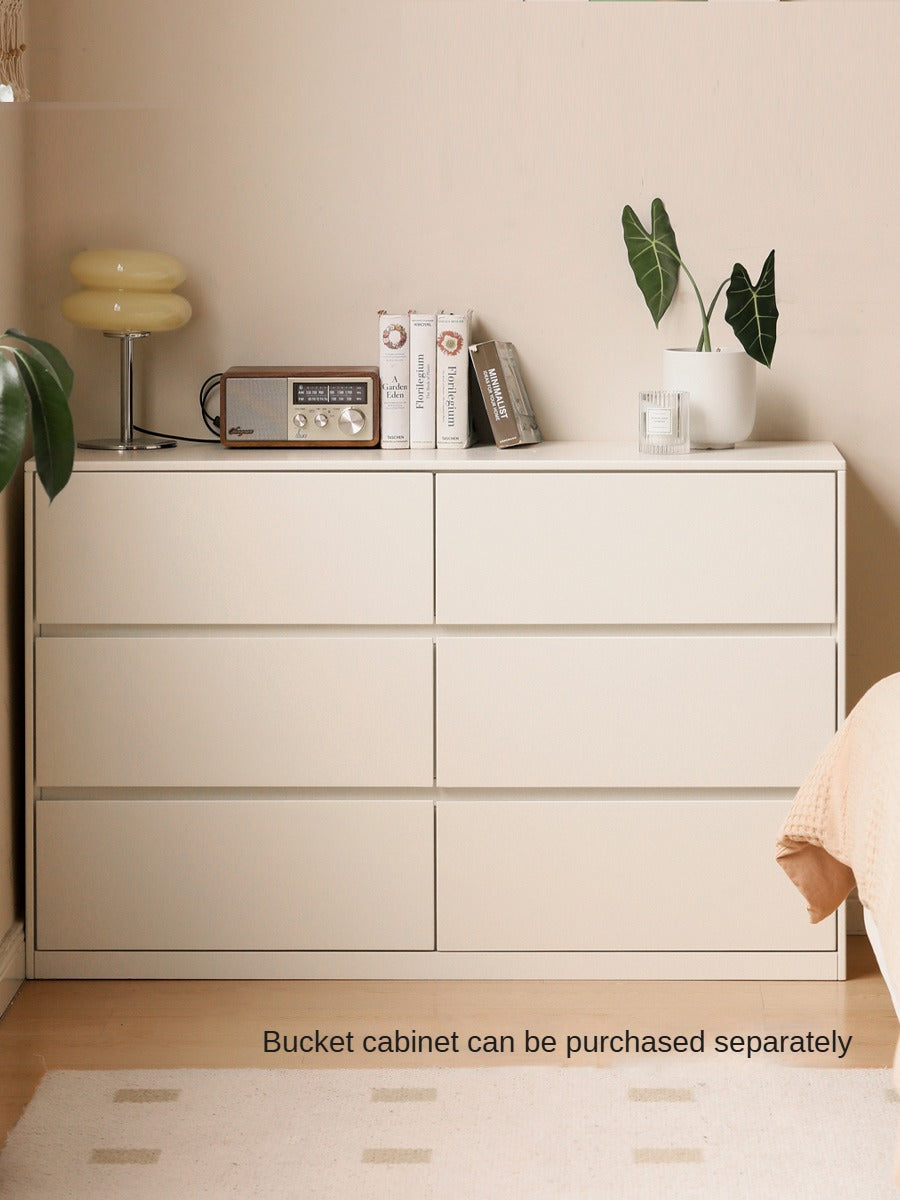 Poplar Solid Wood Cream Style Telescopic Dressing Table.