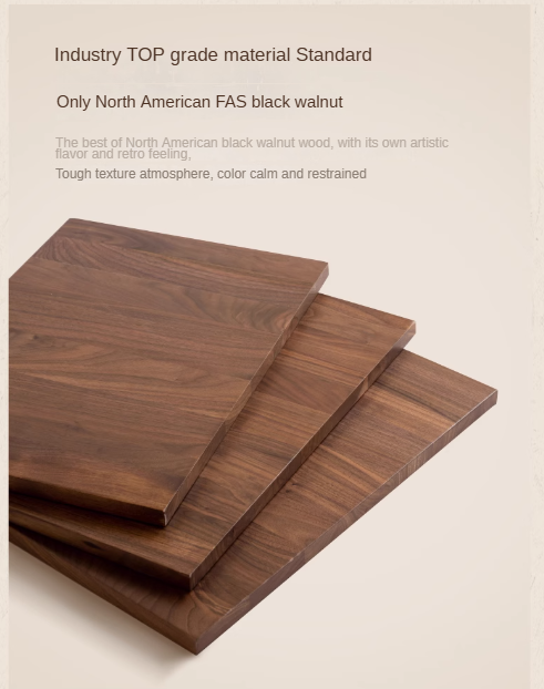 Black Walnut Solid Wood Retro Cabinet.