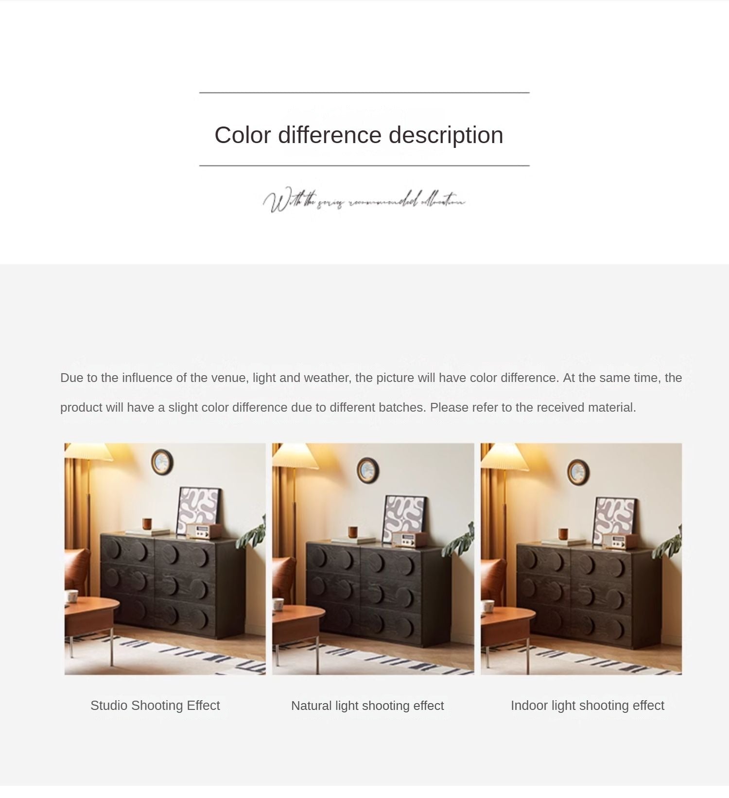 Oak Solid Wood Chest of Drawers Retro Black