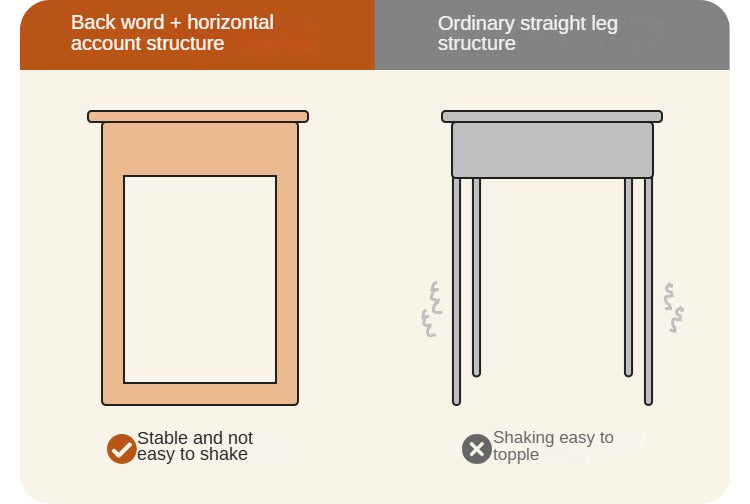 Beech Solid Wood Desk Nordic Nightstand.