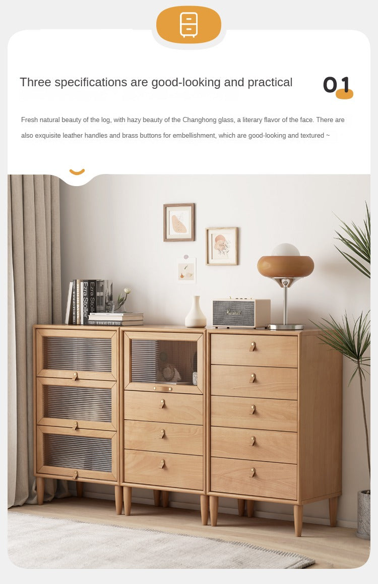 European Beech Chest of Drawers Combination