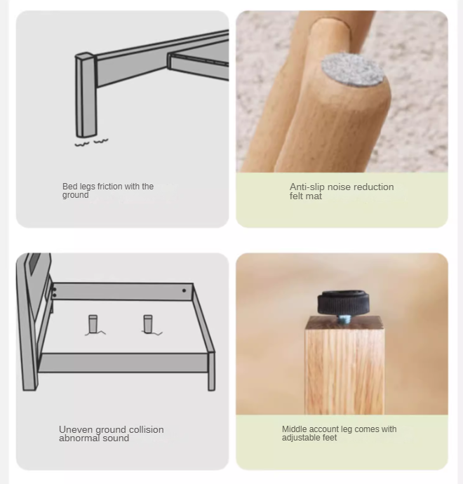 Ash Solid Wood With Socket Bed