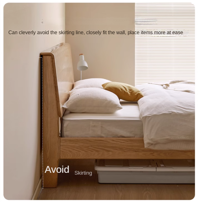 Ash Solid Wood with Socket Bed