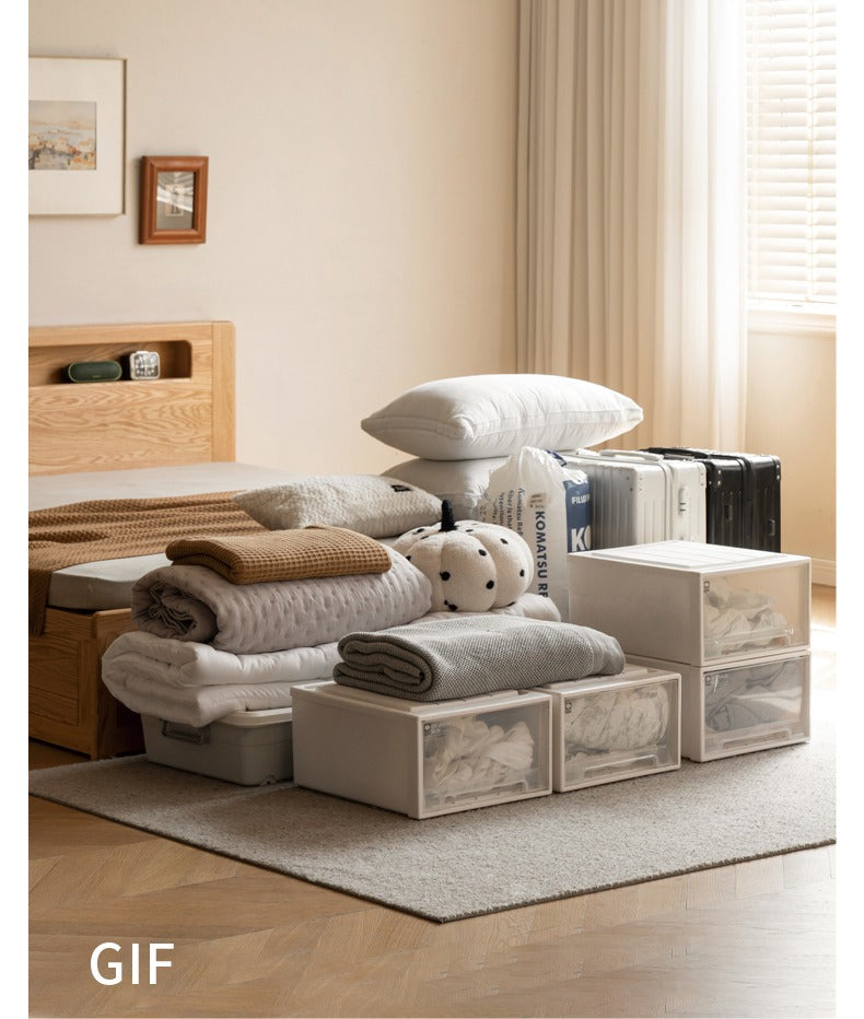 Oak Solid Wood Luminous Box Bed