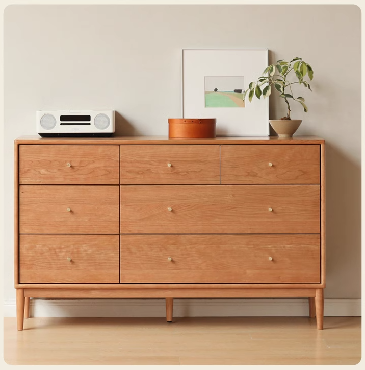 Cherry Solid Wood Chest of Drawers